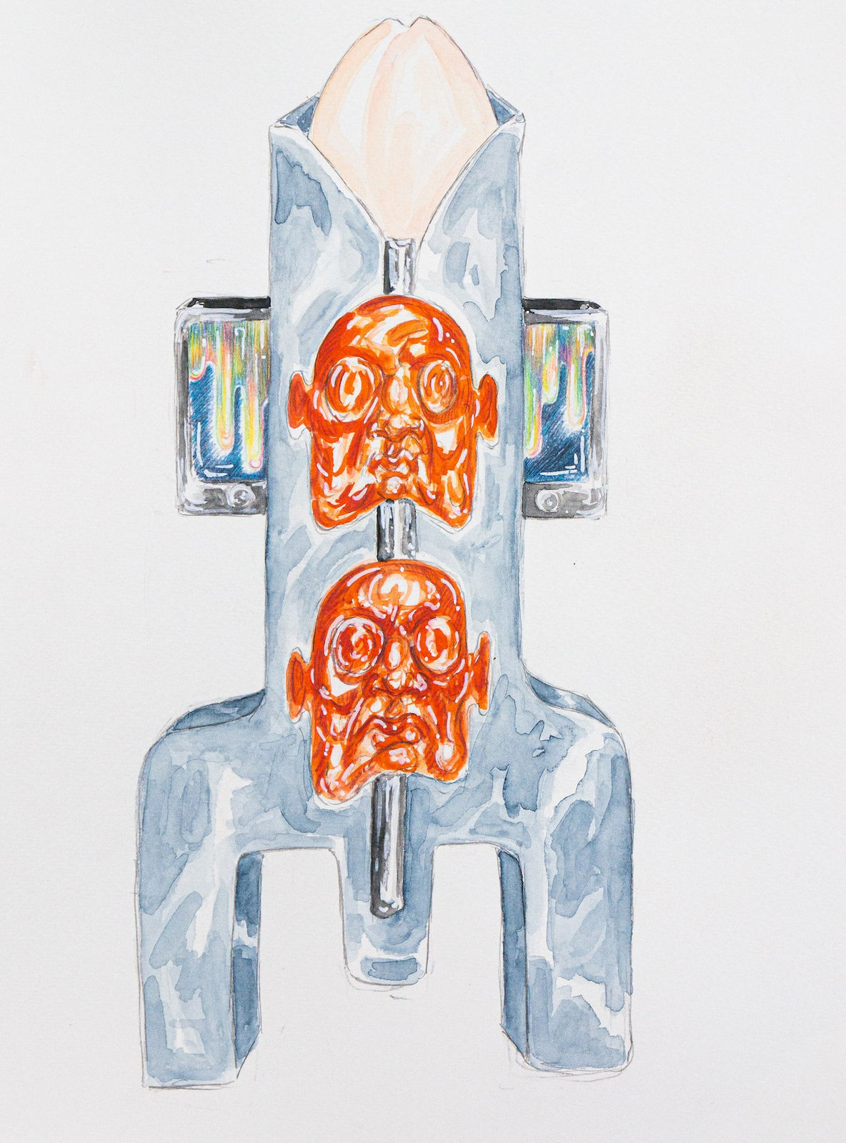 Agathe Brahami Ferron, Croquis préparatoire 8, 2022