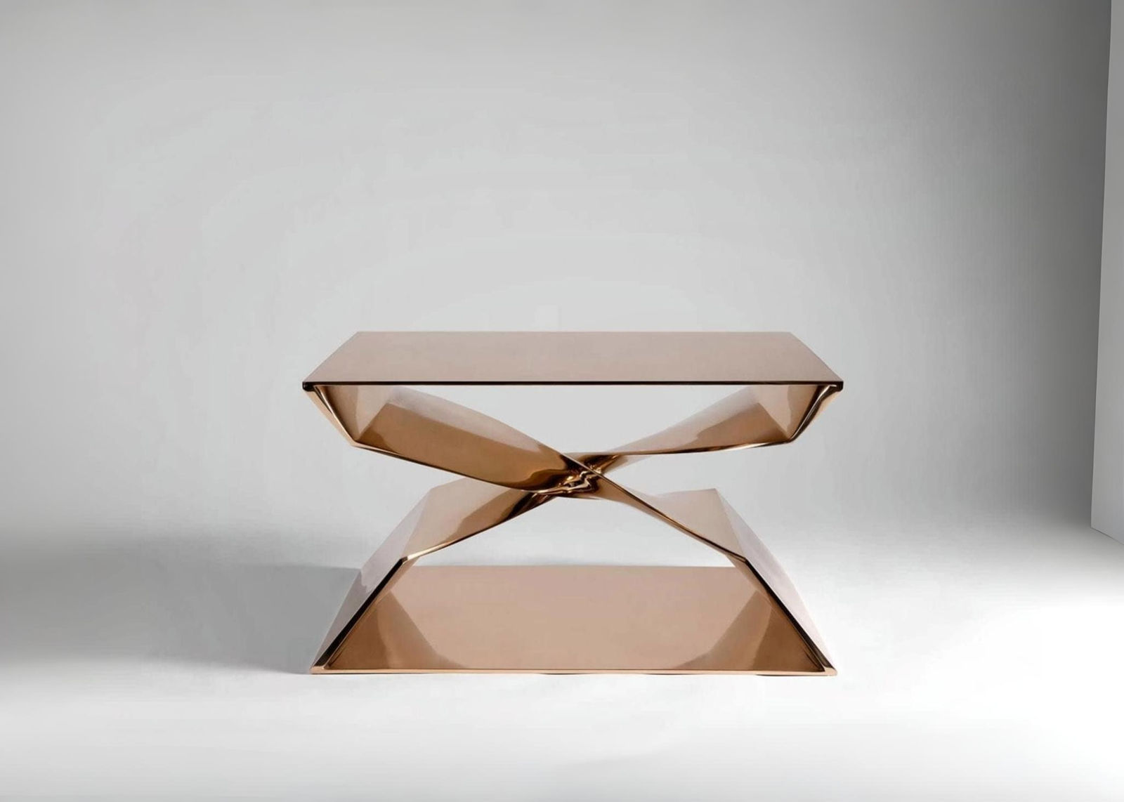 CAROL EGAN, Sculptural Twist Bronze Coffee Table