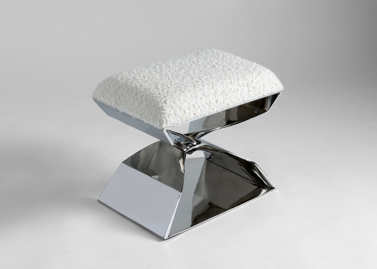 Carol Egan, Sculptural Twist Stool (Steel)