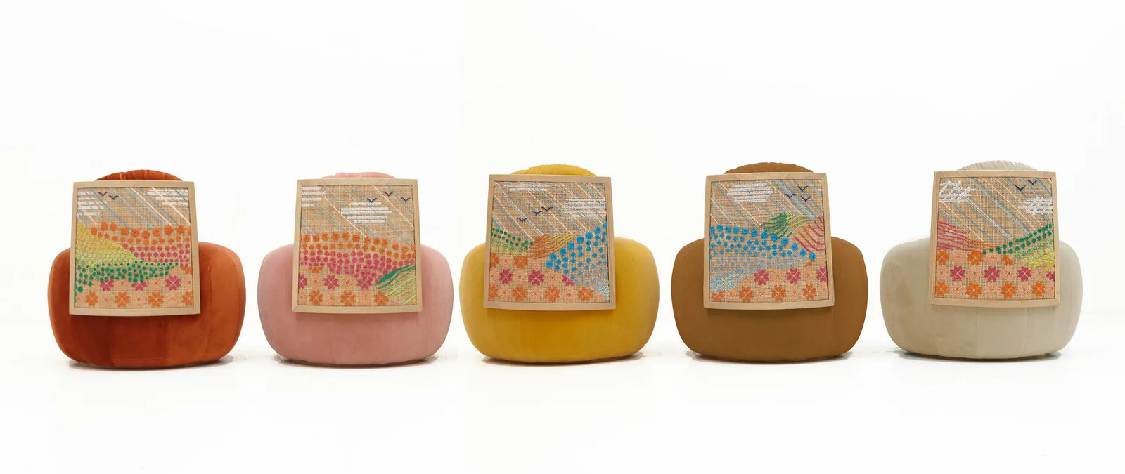 Nada Debs, Stitched Horizons (Orange)