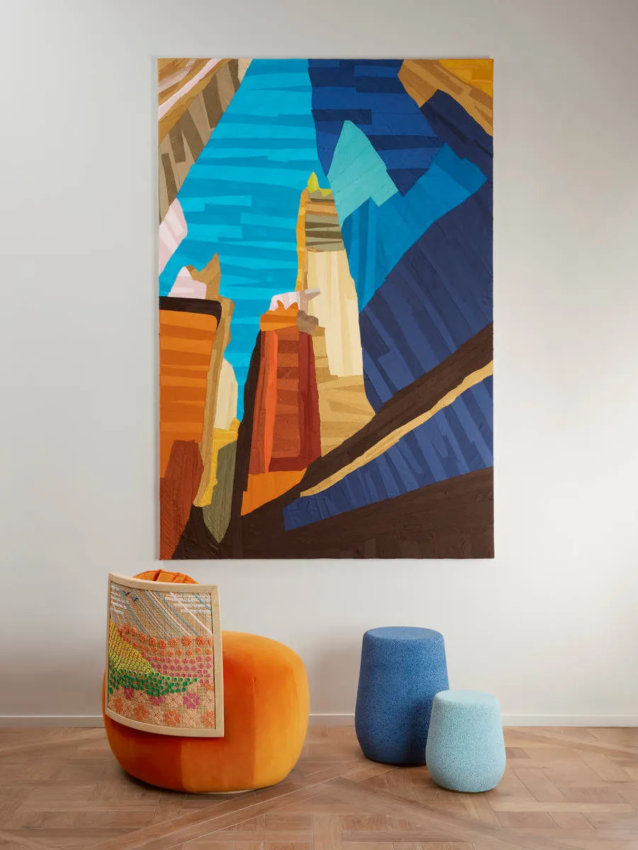 Nada Debs, Stitched Horizons (Orange)