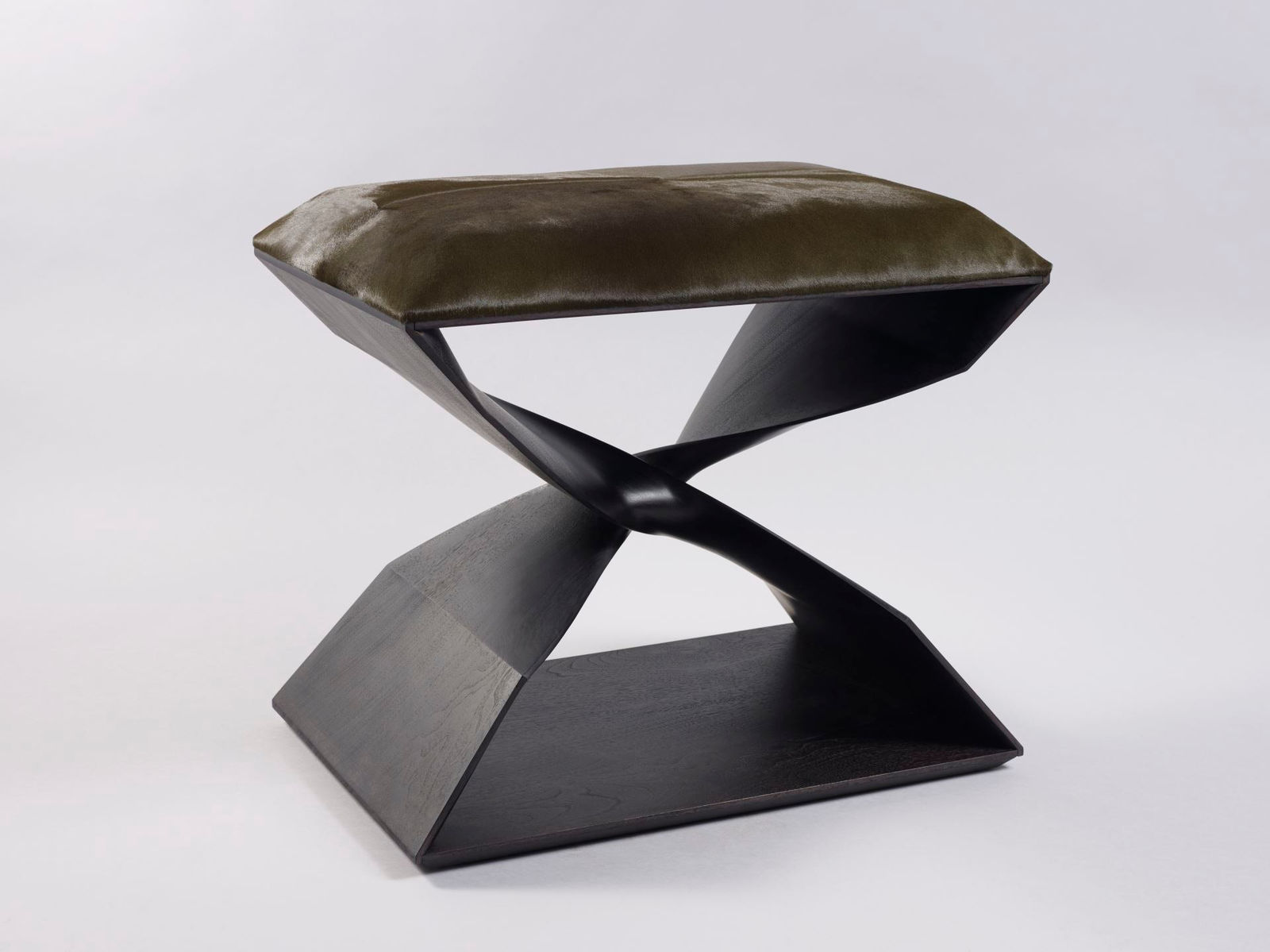 CAROL EGAN, Sculptural Twist Stool (Ebonized)