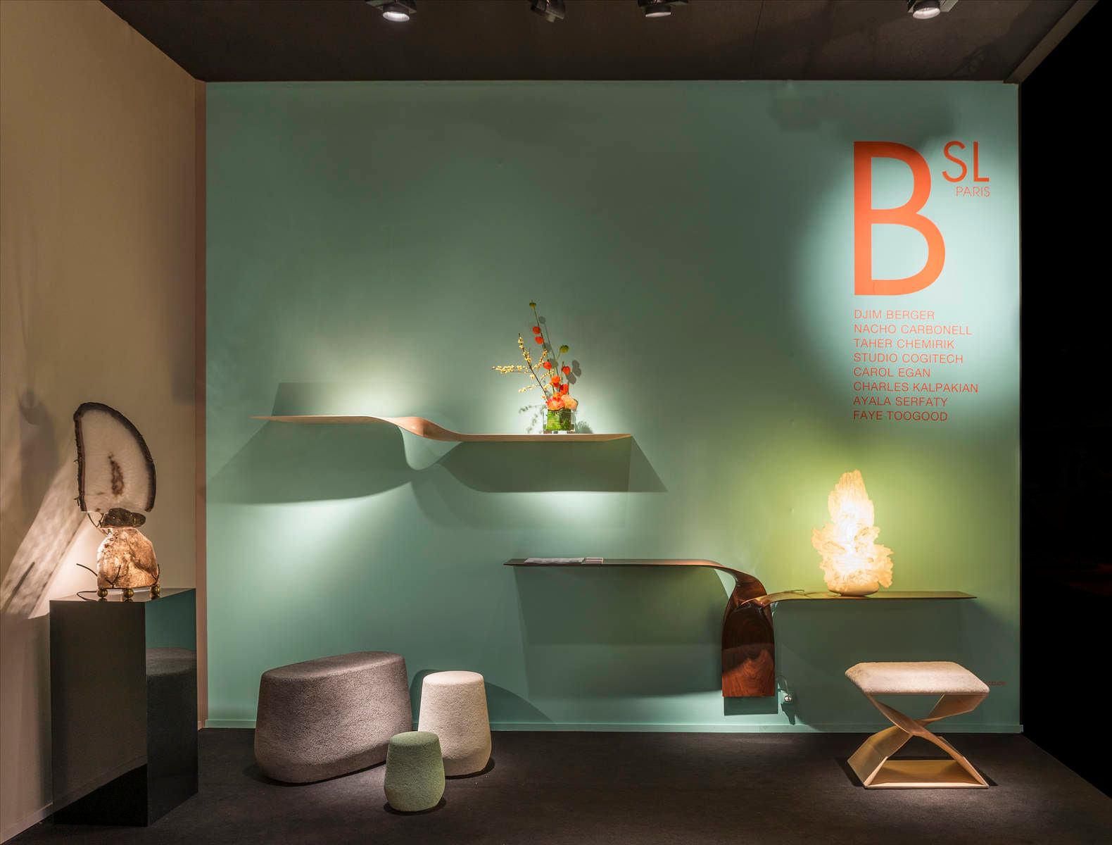 CAROL EGAN, Sculptural Twist Stool (Cerused)