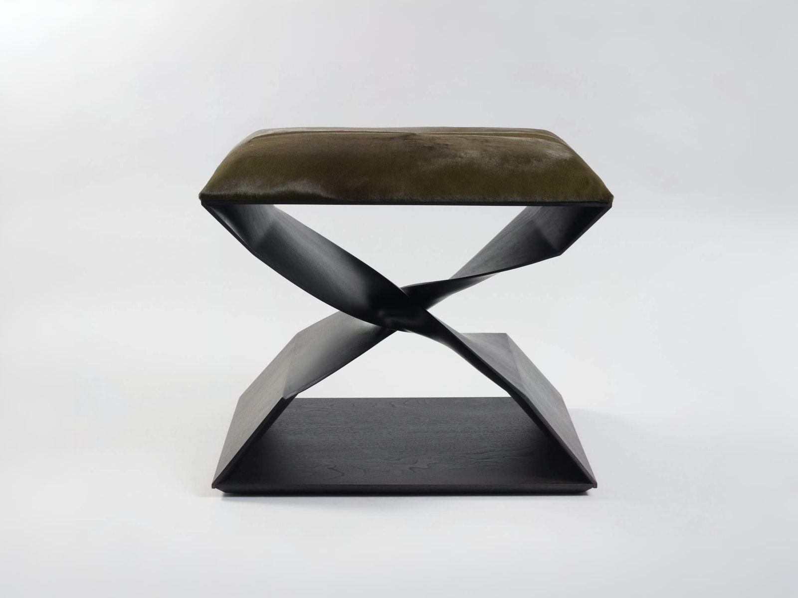 CAROL EGAN, Sculptural Twist Stool (Ebonized)
