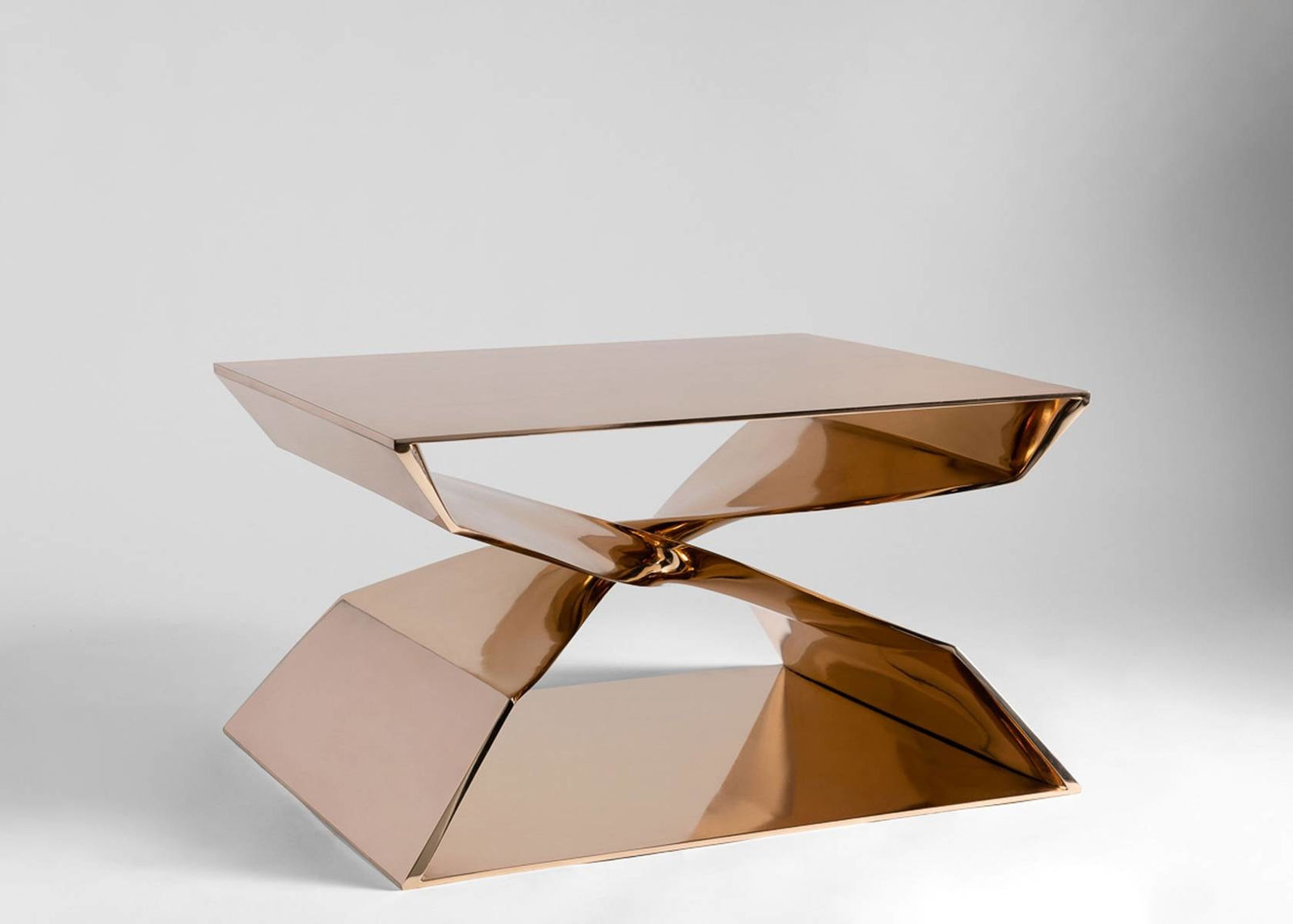 CAROL EGAN, Sculptural Twist Bronze Coffee Table