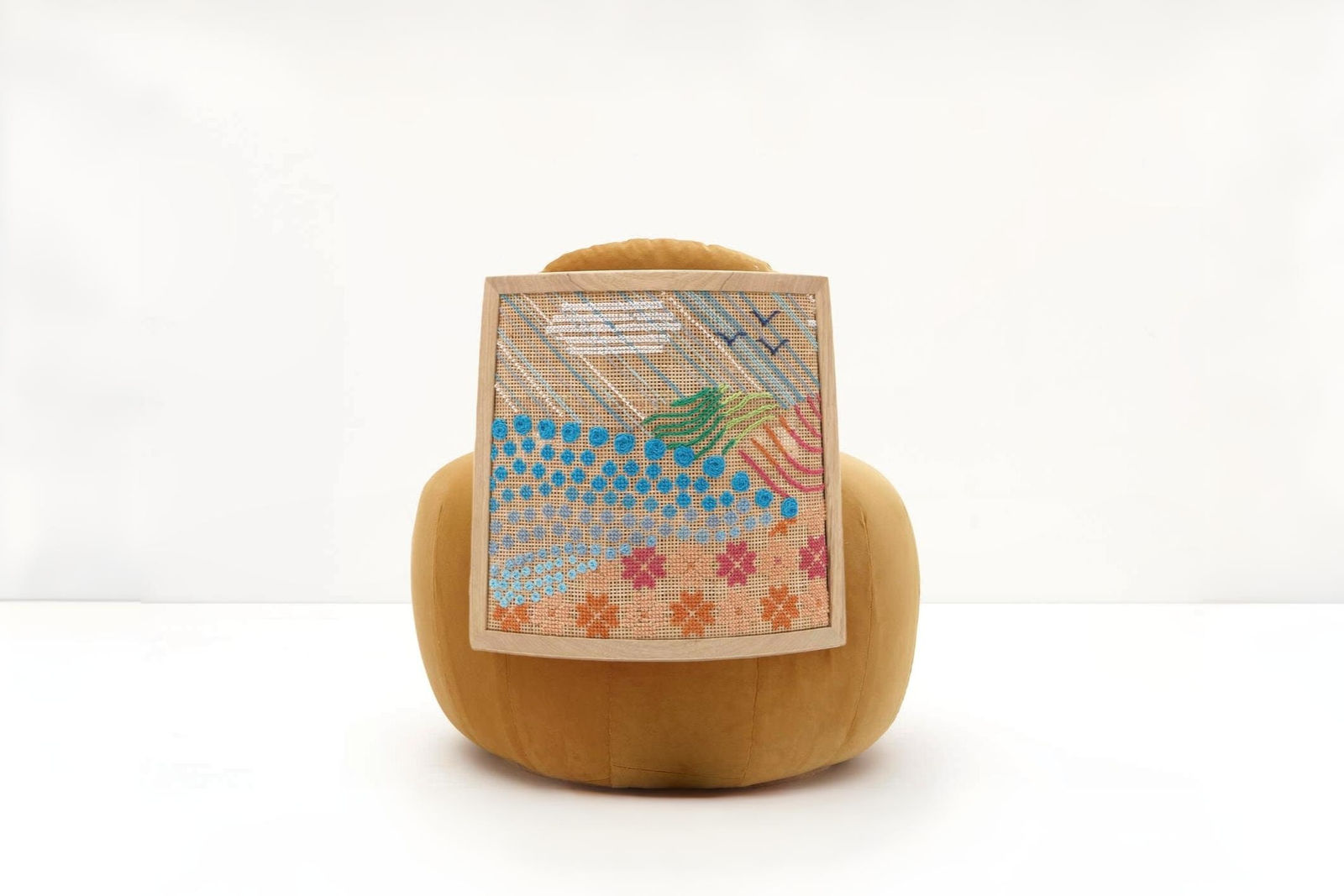 Nada Debs, Stitched Horizons (Mustard Yellow)