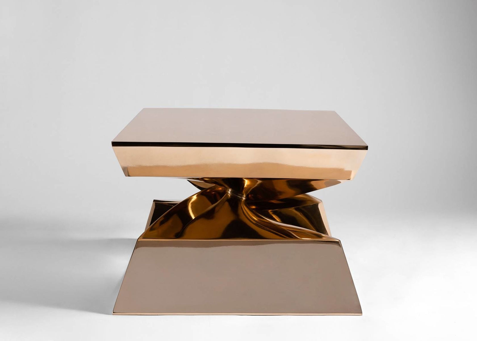 CAROL EGAN, Sculptural Twist Bronze Coffee Table