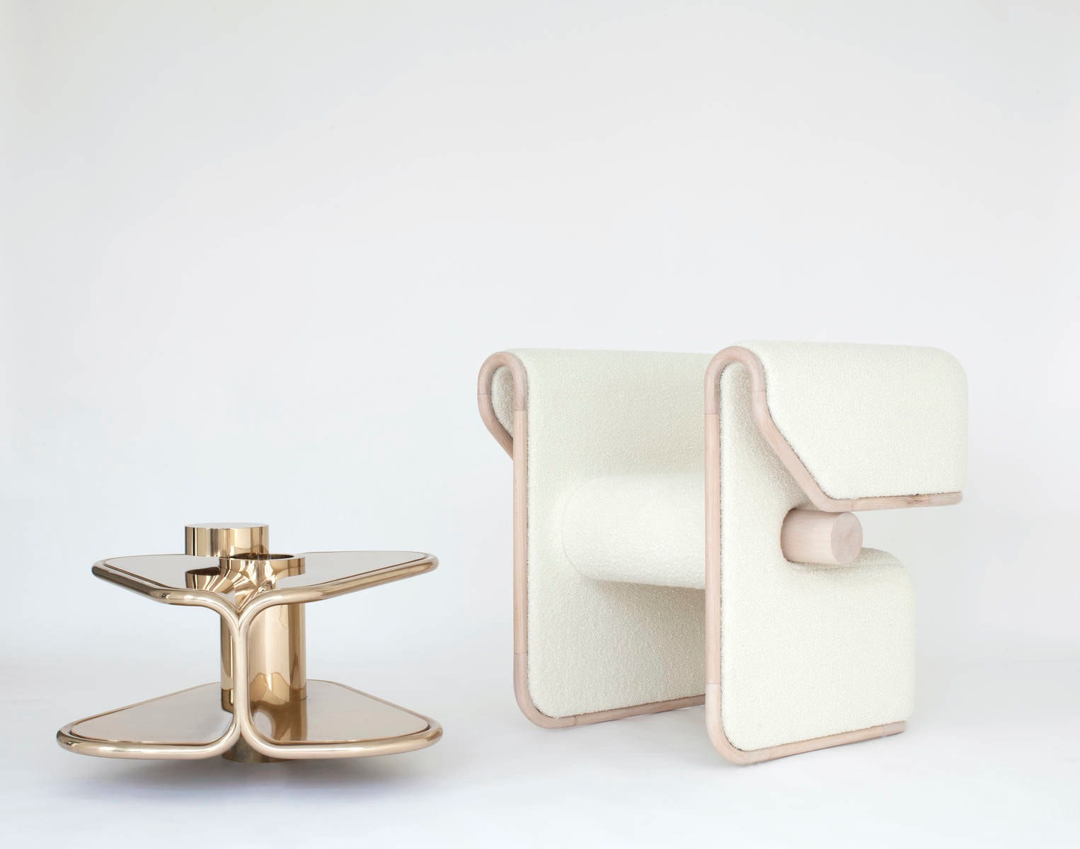 CAROL EGAN, Zephyr Chair (White)