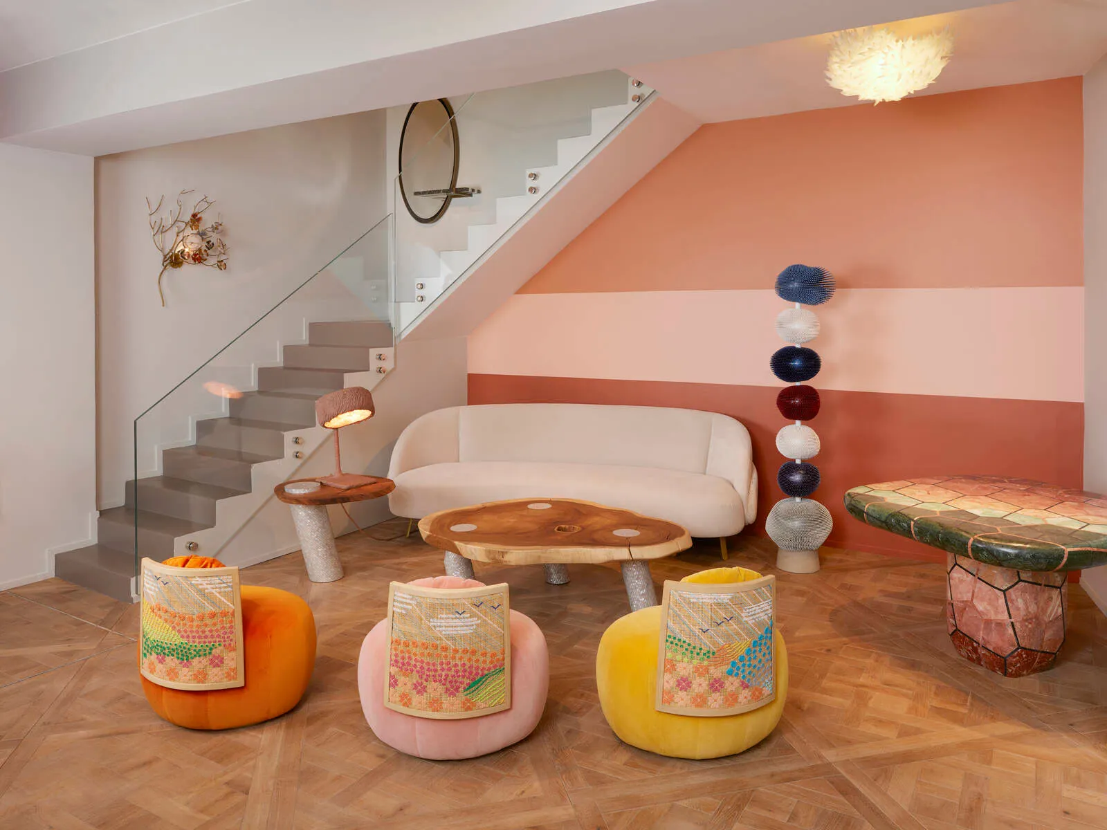 Nada Debs, Stitched Horizons (Orange)