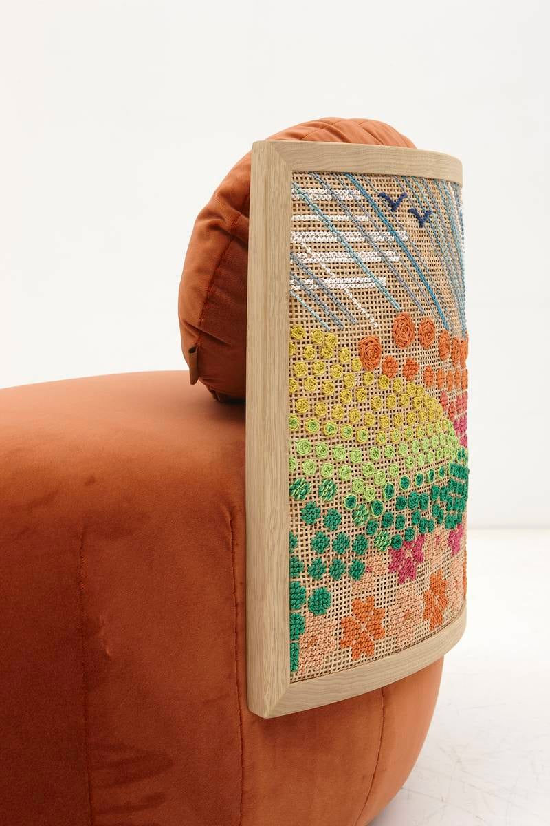 Nada Debs, Stitched Horizons (Orange)