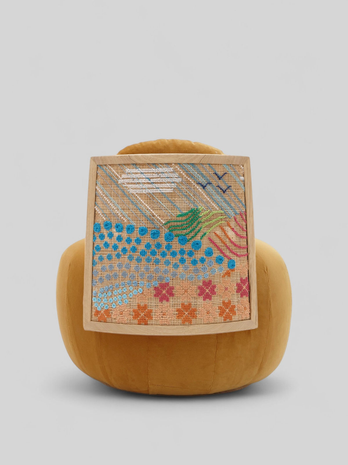 Nada Debs, Stitched Horizons (Mustard Yellow)