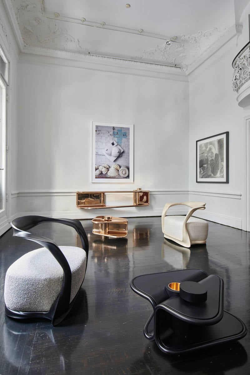 CAROL EGAN, Sculptural Twist Chair (Ebonized)