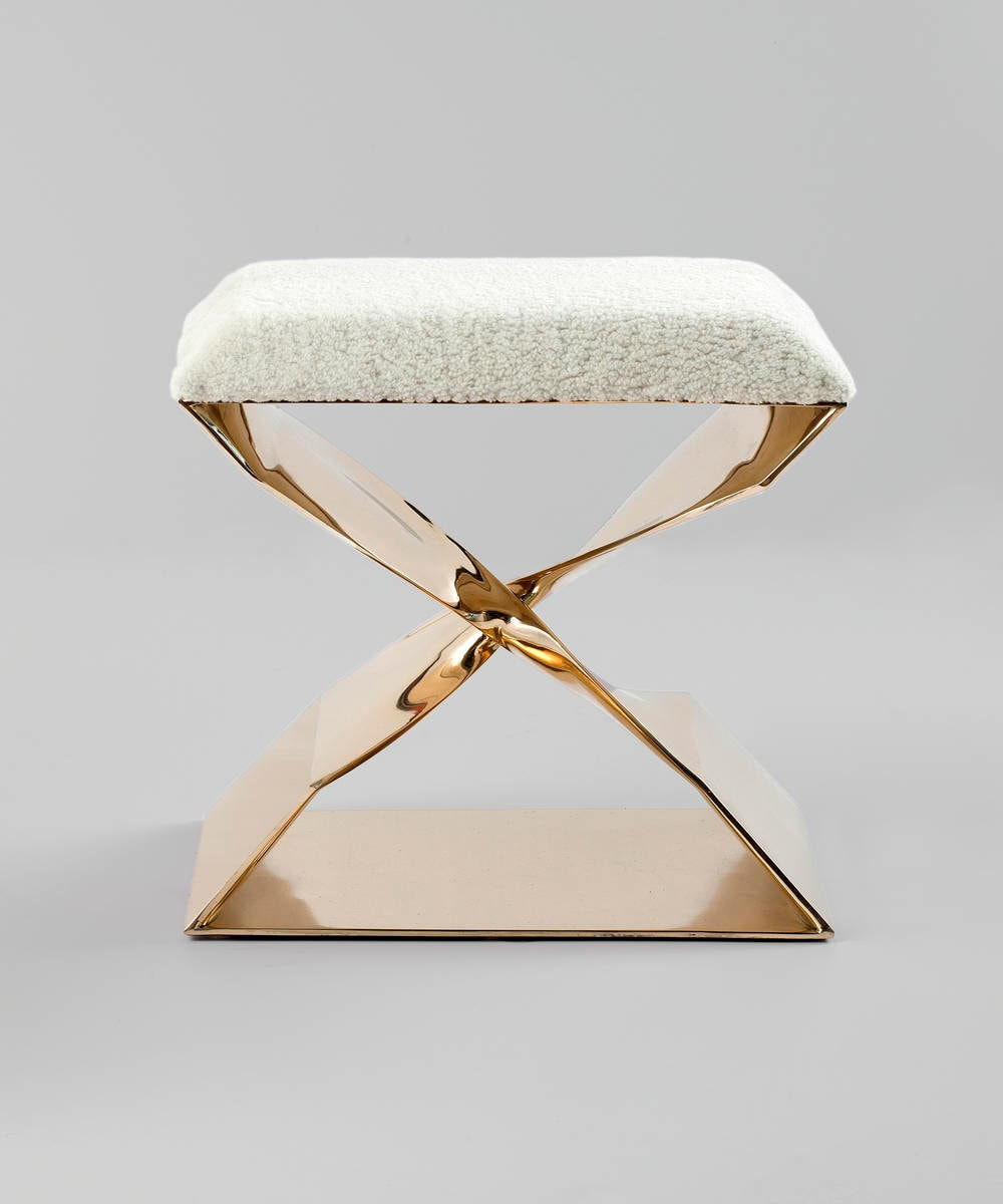 CAROL EGAN, Sculptural Twist Stool (Bronze)