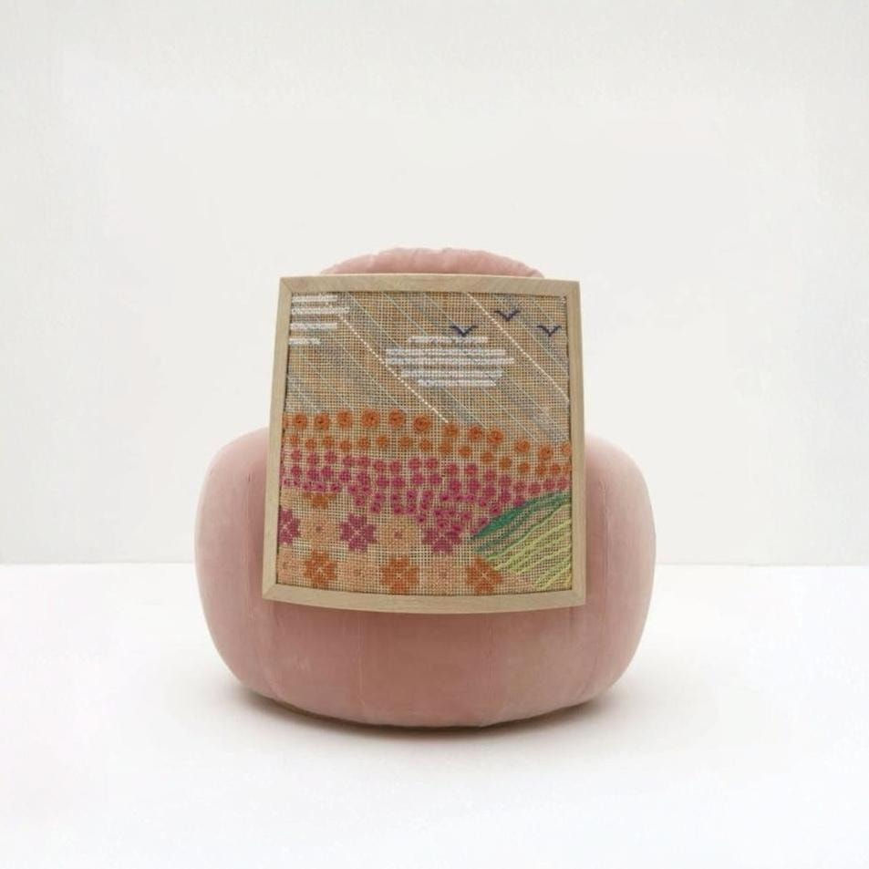 Nada Debs, Stitched Horizons (Pink)