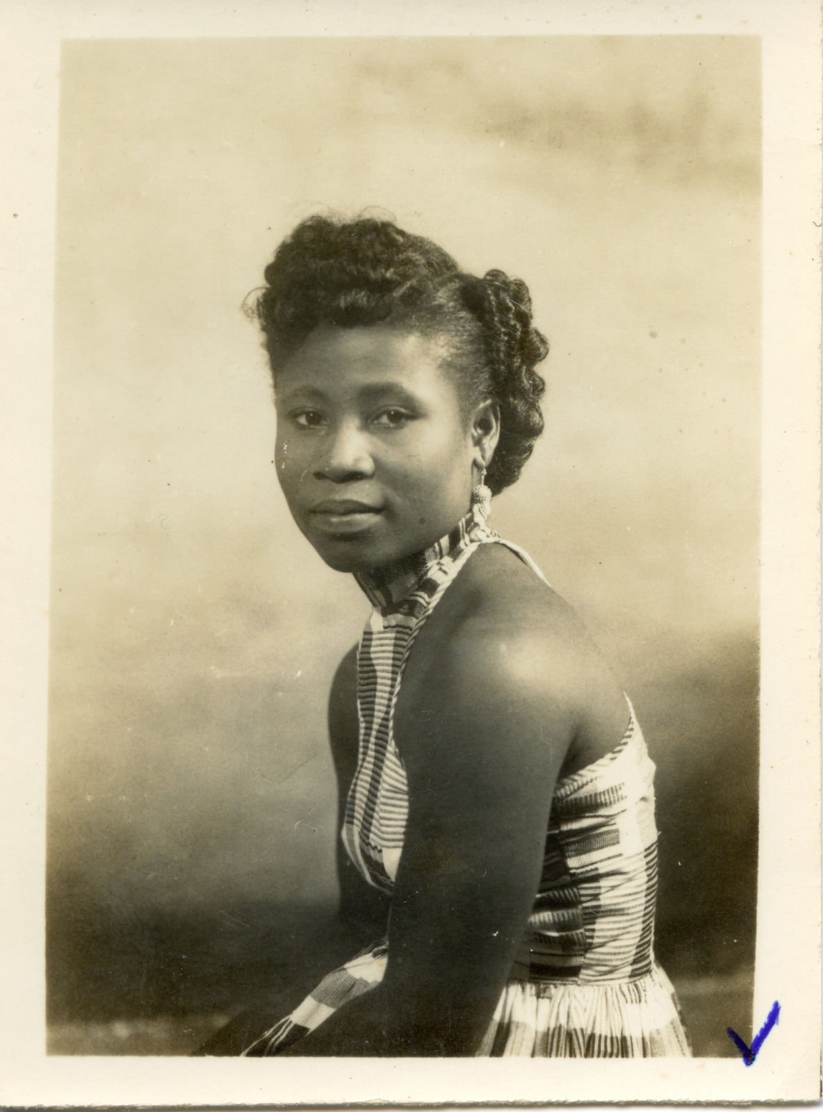 James Barnor, Sister Naadu, Granddaughter of Mr. J.A. Quarcopome, Ever Young Studio, Accra, 1950