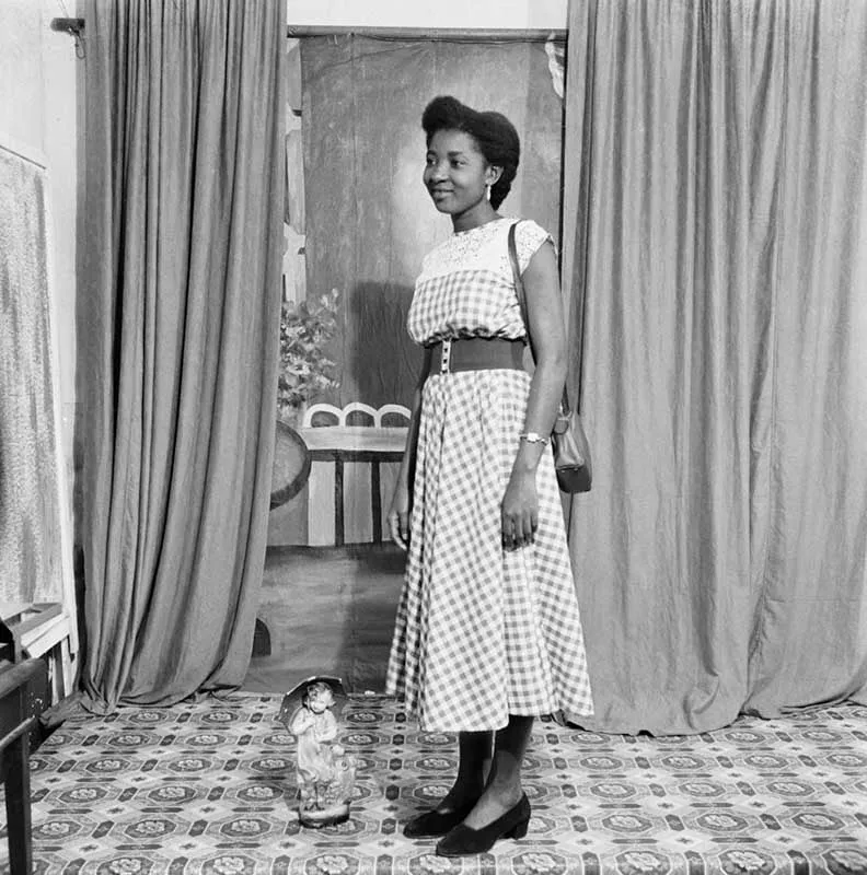 James Barnor, The first client of the Ever Young Studio after its installation in Jamestown (an undergraduate student at the University of Ghana, Legon), Accra, 1953