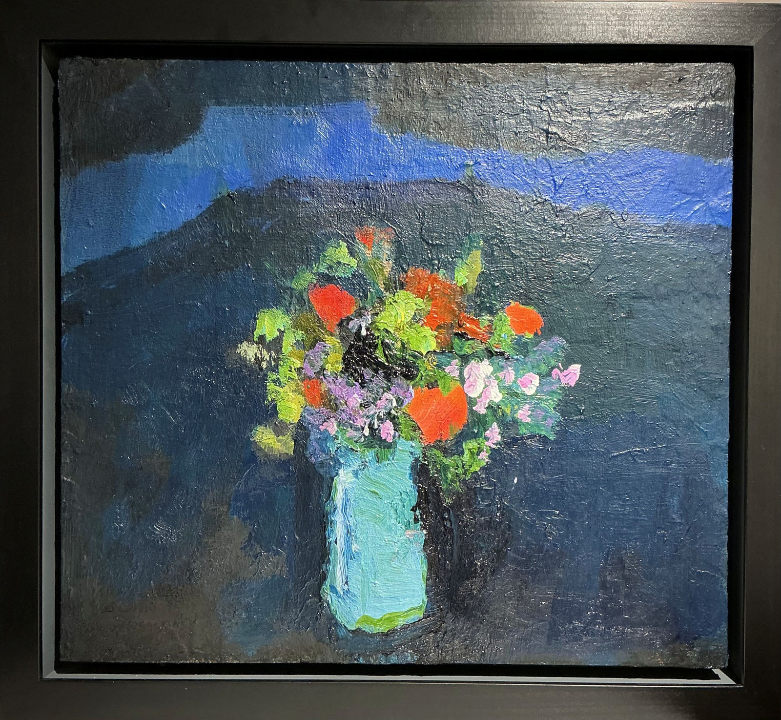 Jennifer Hornyak, Scarlet with Blue, 2025