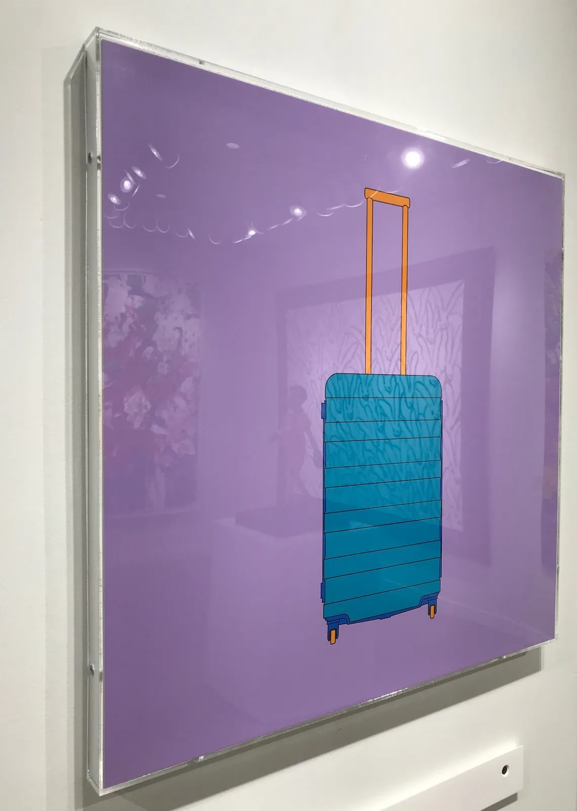 Michael Craig-Martin, Objects of Our Time (4 Wheel Suitcase, Credit Card, Diamond Ring, Electric Toothbrush, High Heel, Juice Carton, Long-life Battery, Memory Stick, Noise Canceling Headphones, Recycling Bins, Takeaway Coffee, Wireless Mic), 2014