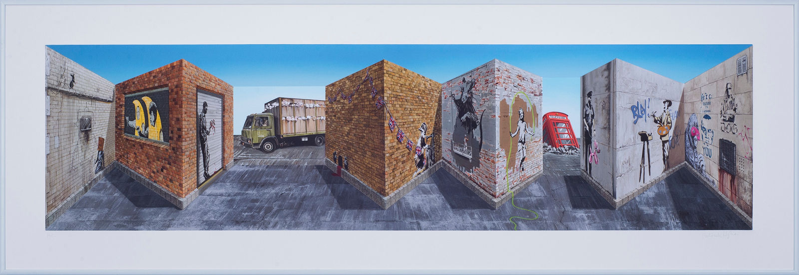 Patrick Hughes, Banksi, 2021