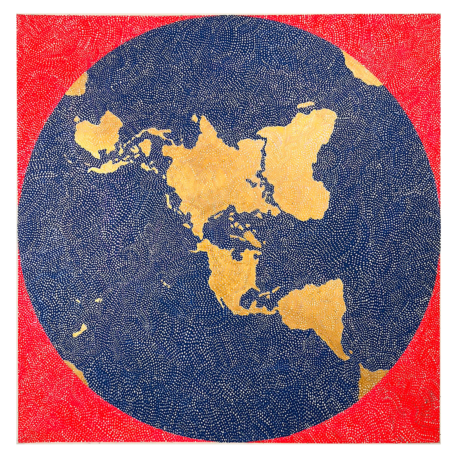 Tullio DeSantis, FlatEarth (Pierce Quincuncial Projection), 2025