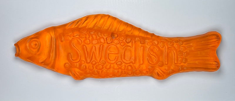 Peter Anton, Swedish Fish (orange), 2025