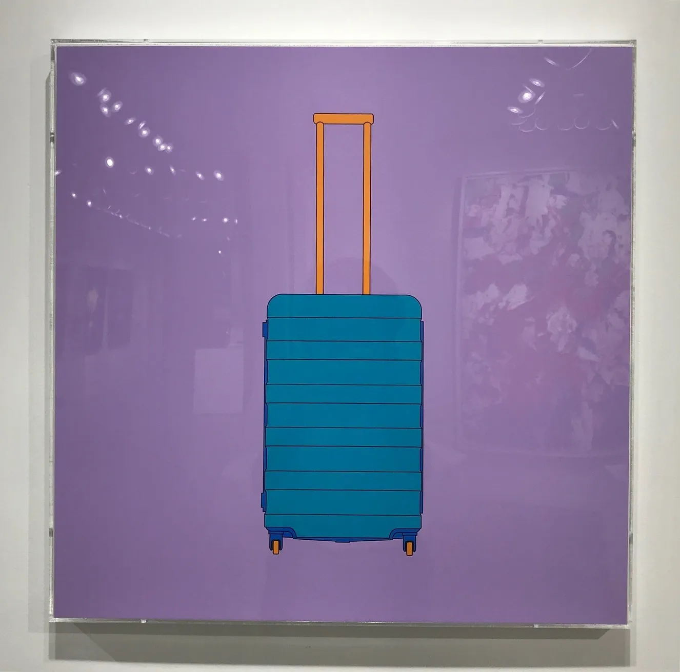 Michael Craig-Martin, Objects of Our Time (4 Wheel Suitcase, Credit Card, Diamond Ring, Electric Toothbrush, High Heel, Juice Carton, Long-life Battery, Memory Stick, Noise Canceling Headphones, Recycling Bins, Takeaway Coffee, Wireless Mic), 2014