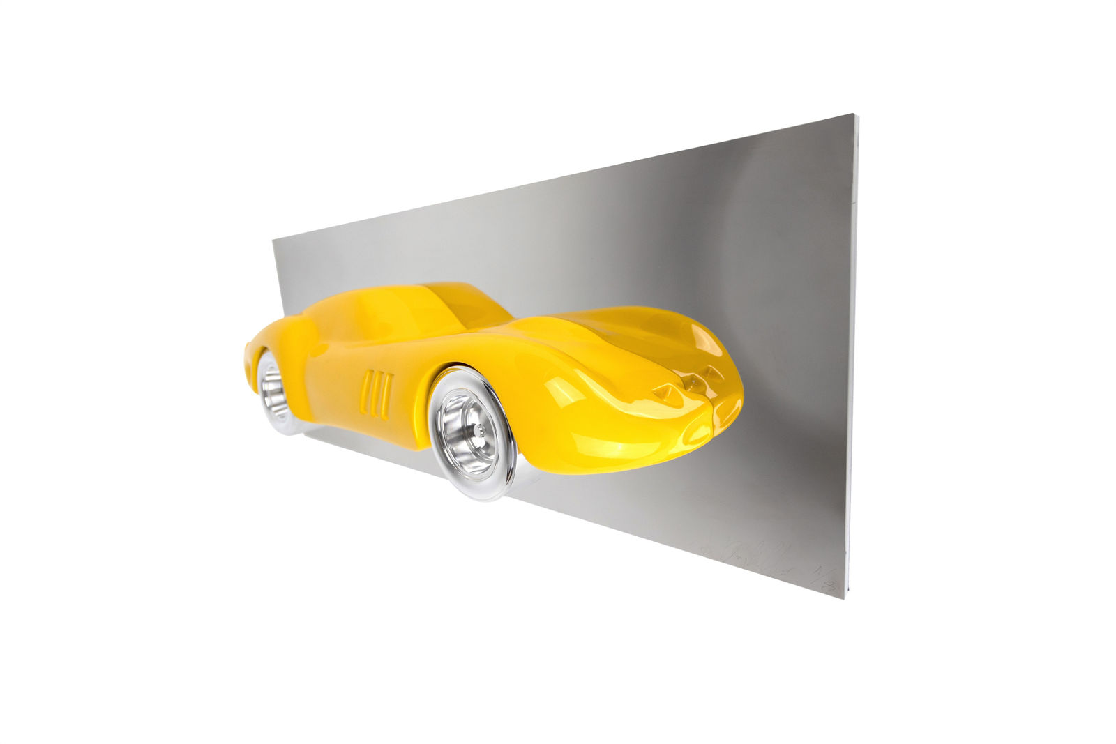 Antoine Dufilho, Wall mounted – Ferrari 250 GTO – Yellow, 2022