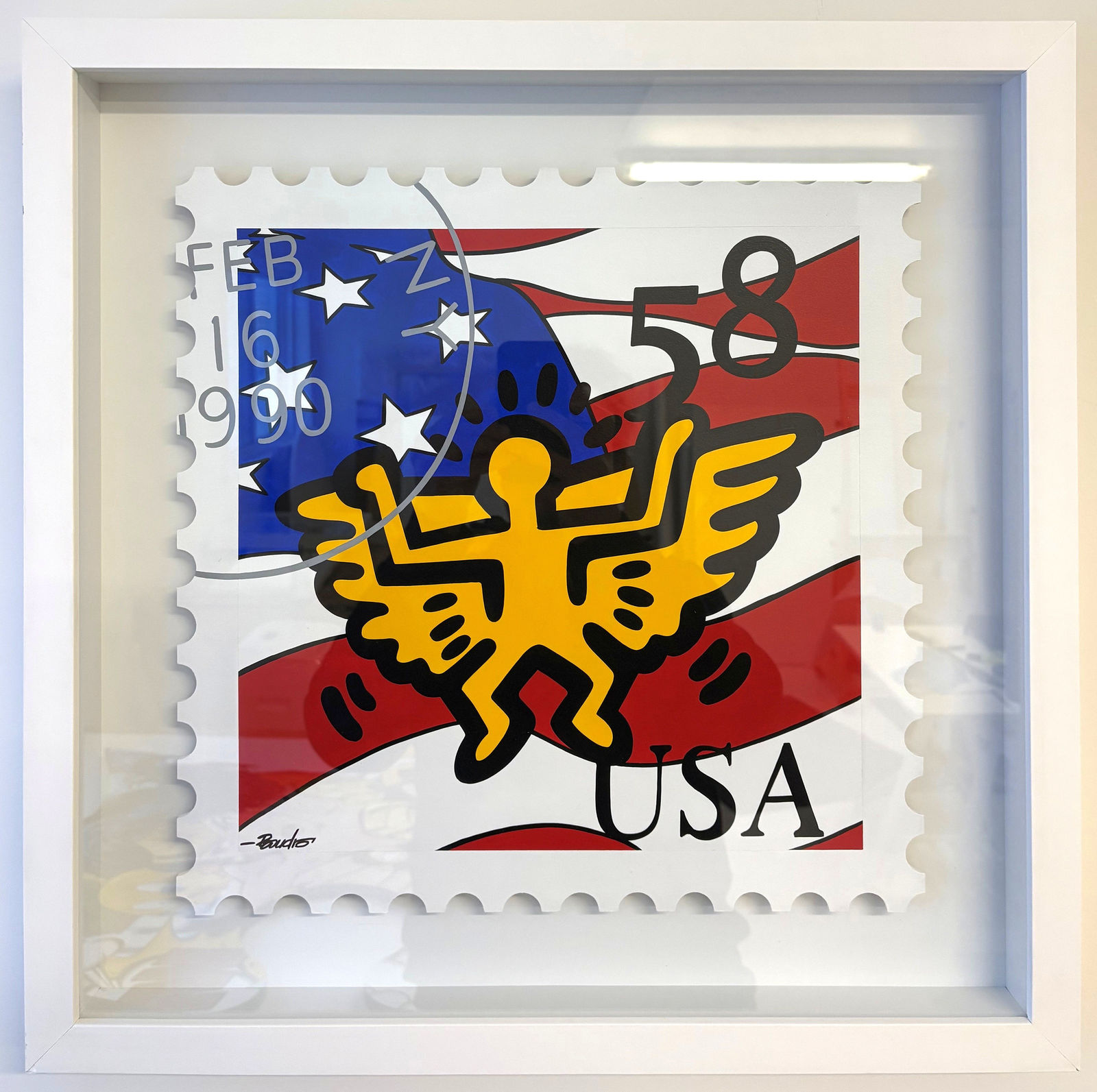 Boudro, Keith Haring Flying Angel, 2024