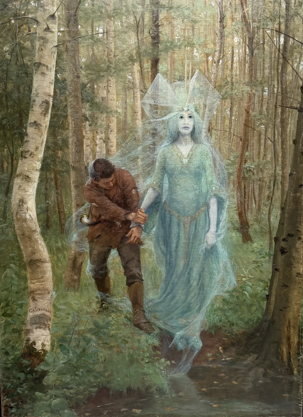 Georges Marie Girardot, La Dame verte (légende de Salins), 1897