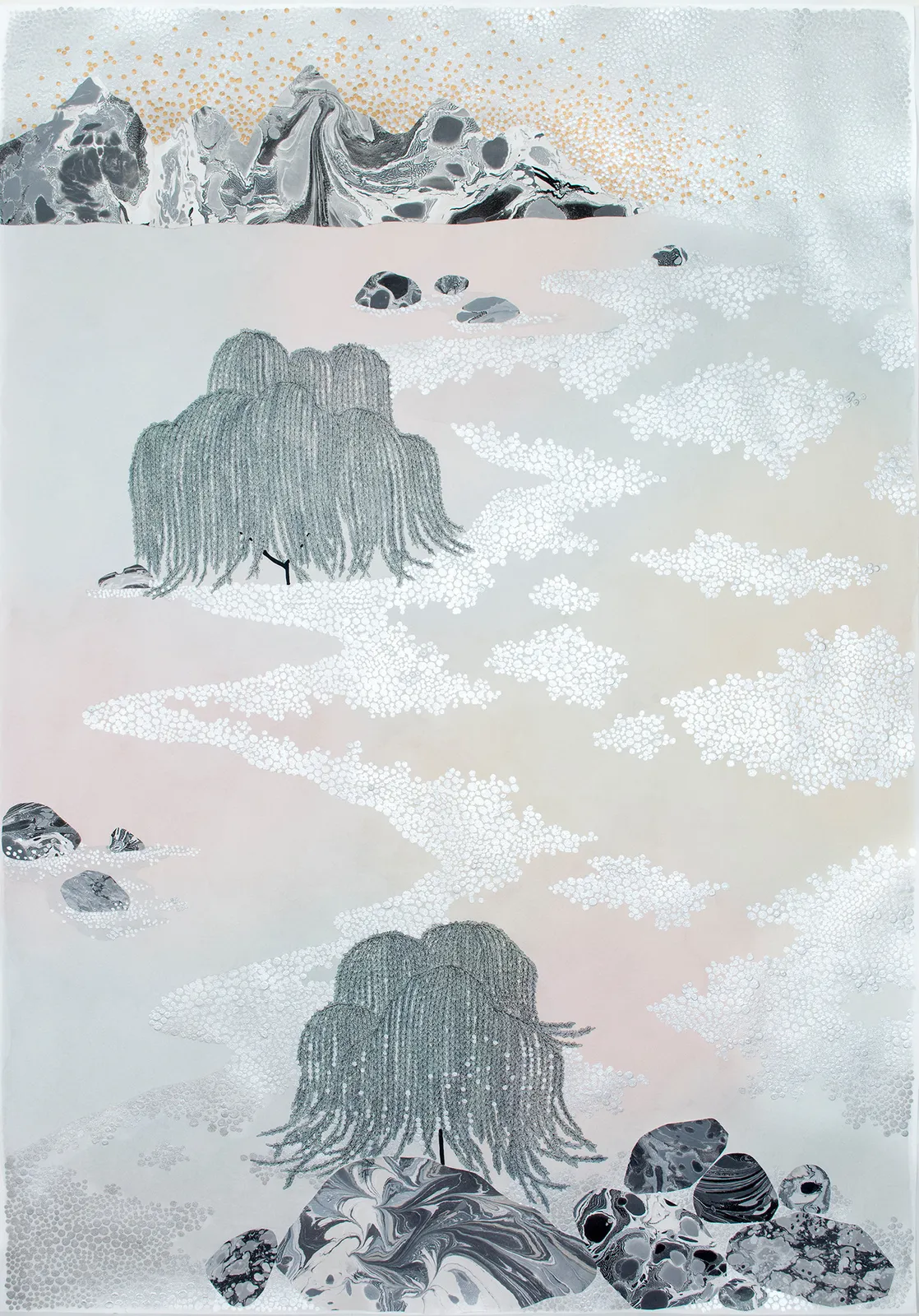 Crystal Liu, going places (weeping willows), "lulled", 2018