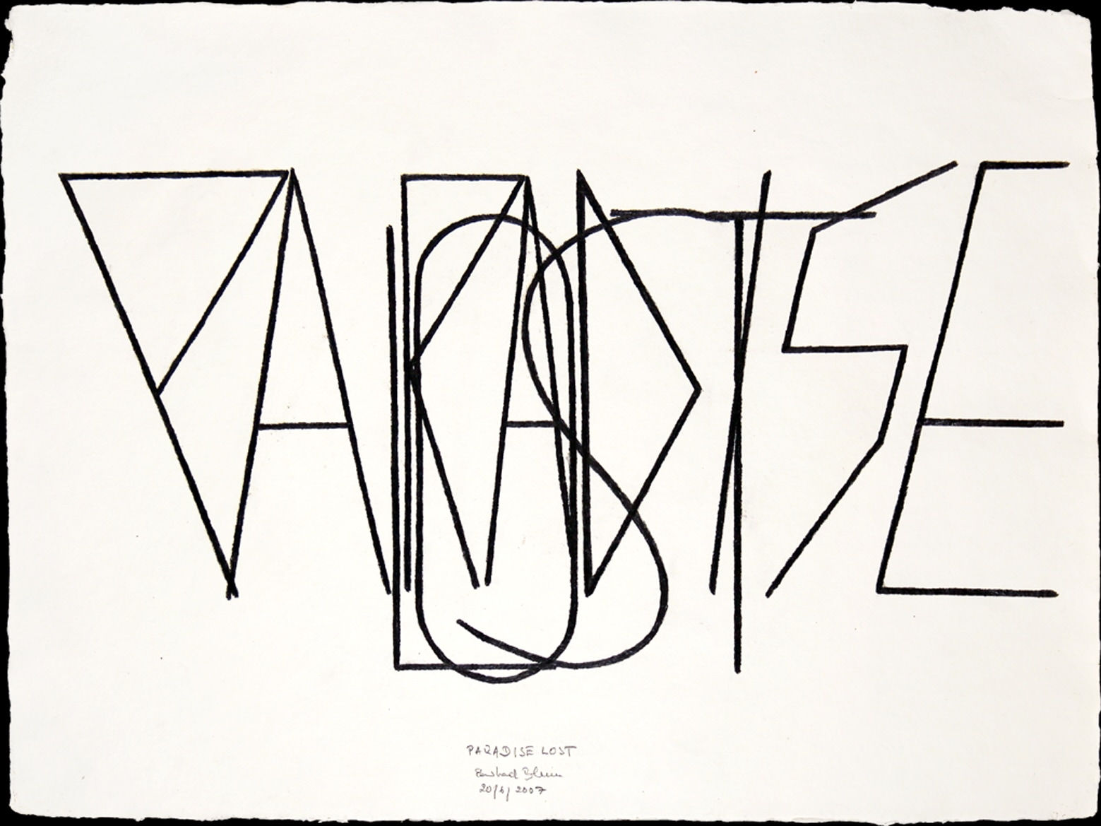 EBERHARD BLUM, Paradise Lost, 20.06.07, 2007