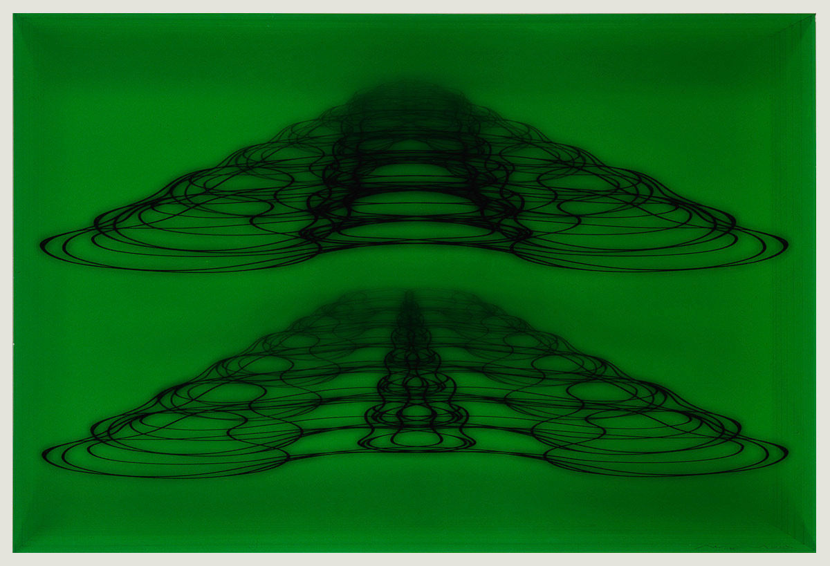 Pascal BAZILE, Troubles, vert , 2001