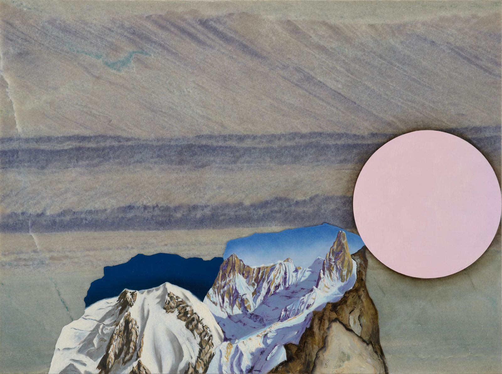 Daniel SCHLIER, Lune rose , 2016