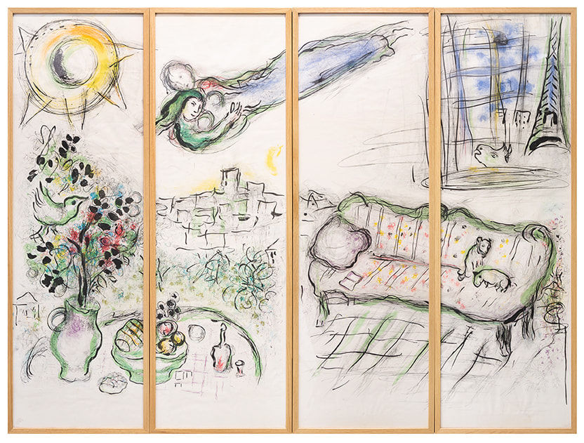 Marc CHAGALL, Paravent, 1963