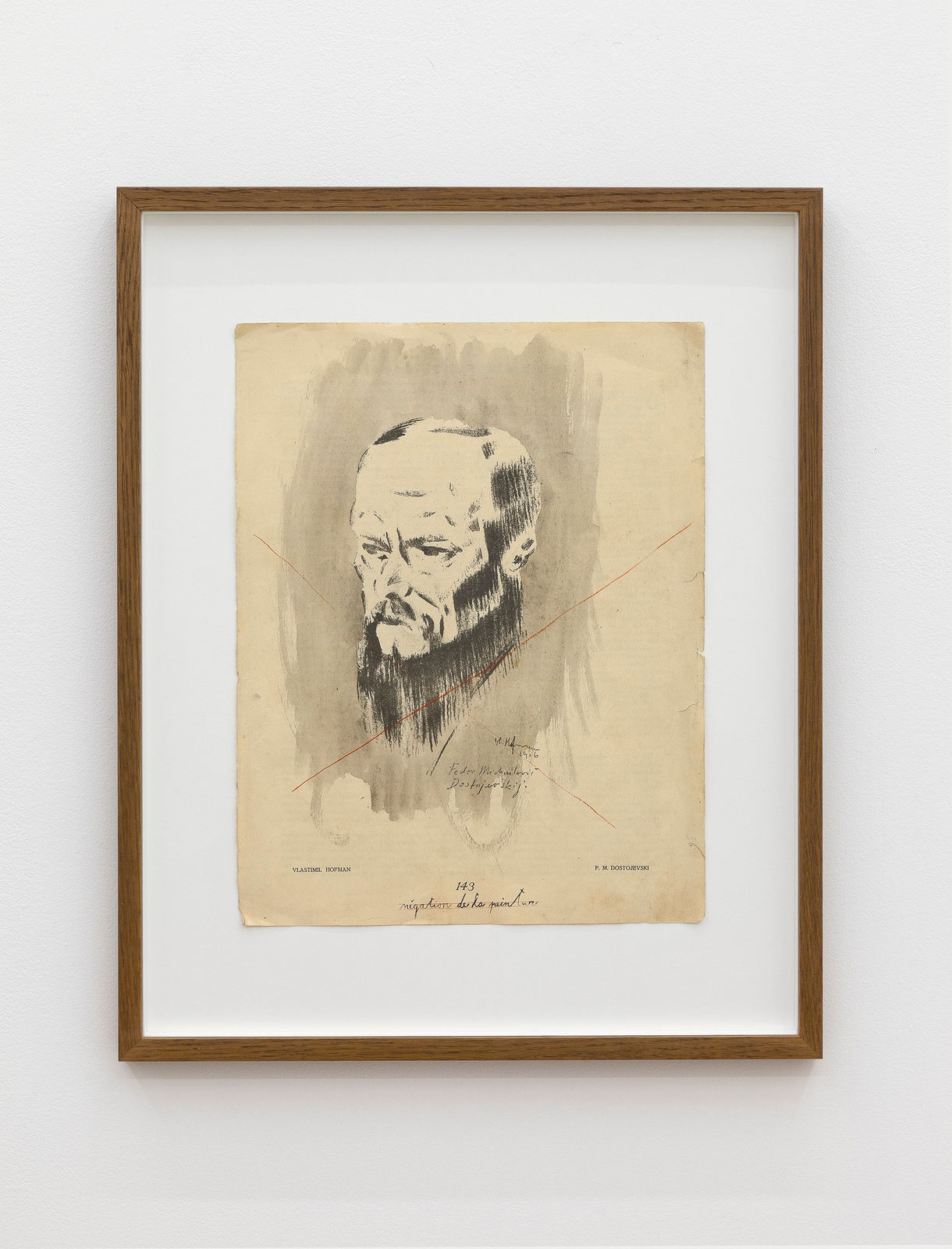 Mangelos, Negation de la peinture (Portrait of Dostoievsky), 1951-1956