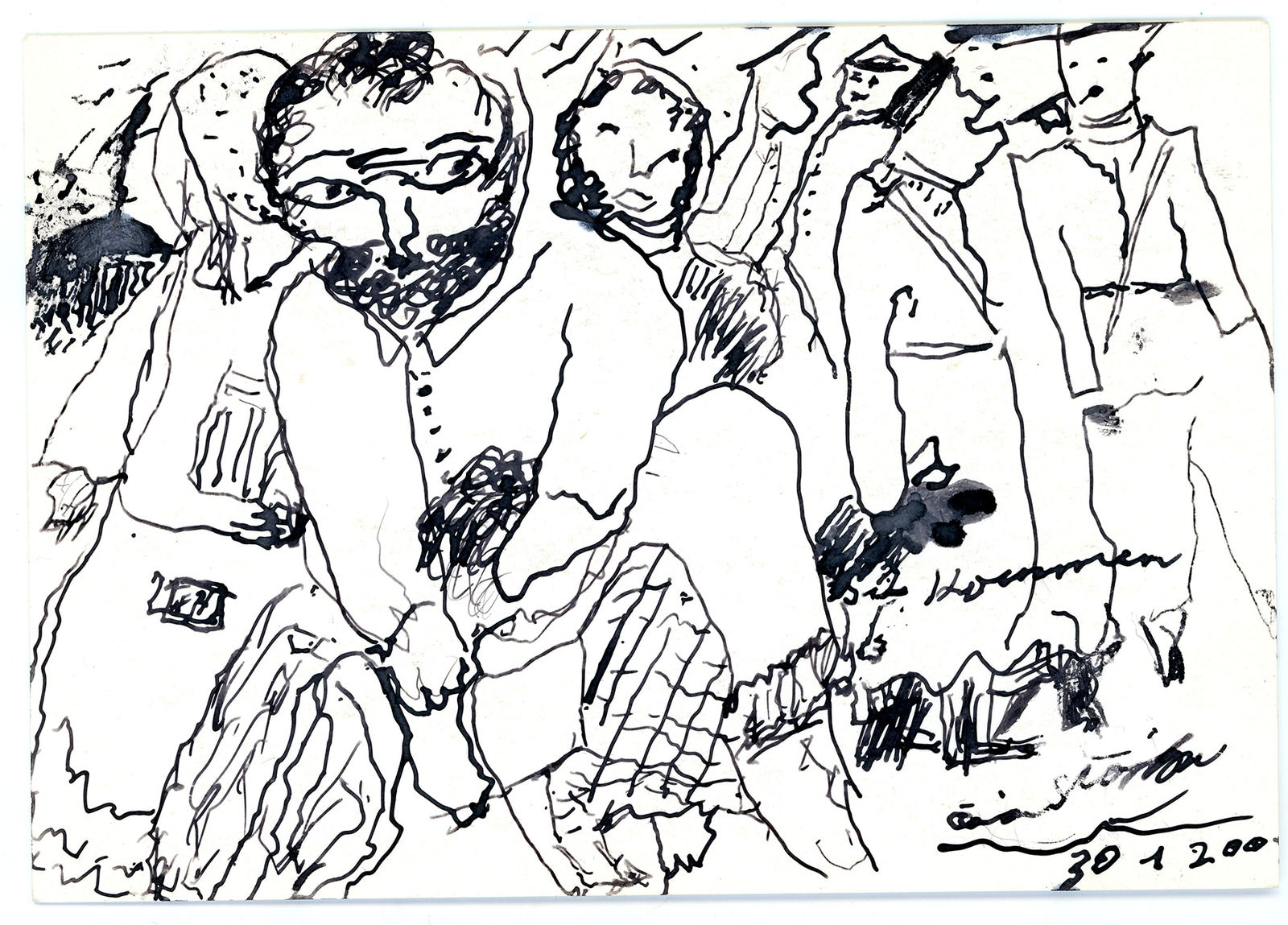 Ceija Stojka, Sie kommen (Ils arrivent), n.d.