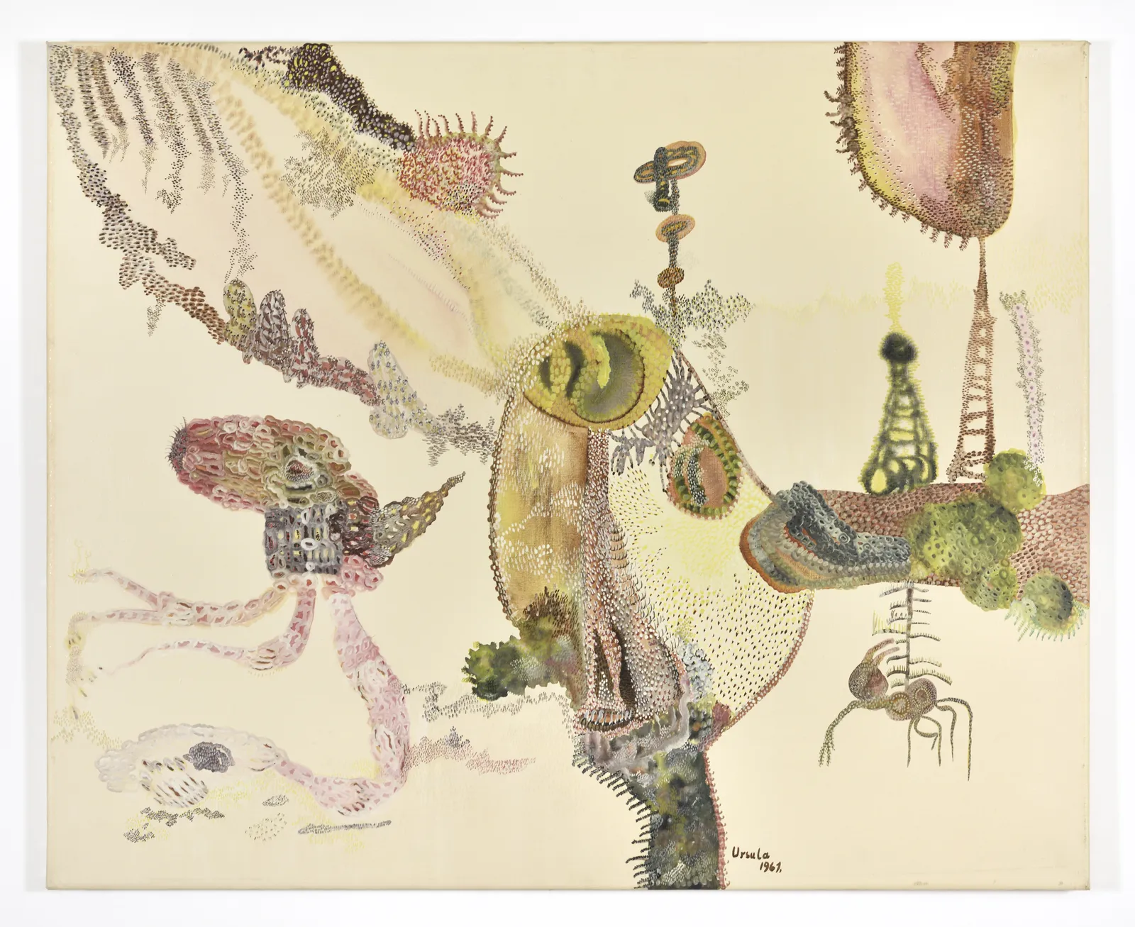 Ursula Schultze-Bluhm, ein Kopf geht mittags spazieren ("une tête se balade à midi"), 1961