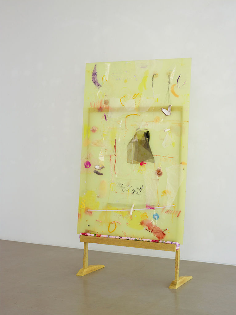 Astrid SVANGREN summer time / pigment of cornflower / summer wine / cucumber and floral spray / summer sadness / my own locus amoemus Sculpture 194 × 103 × 41 cm