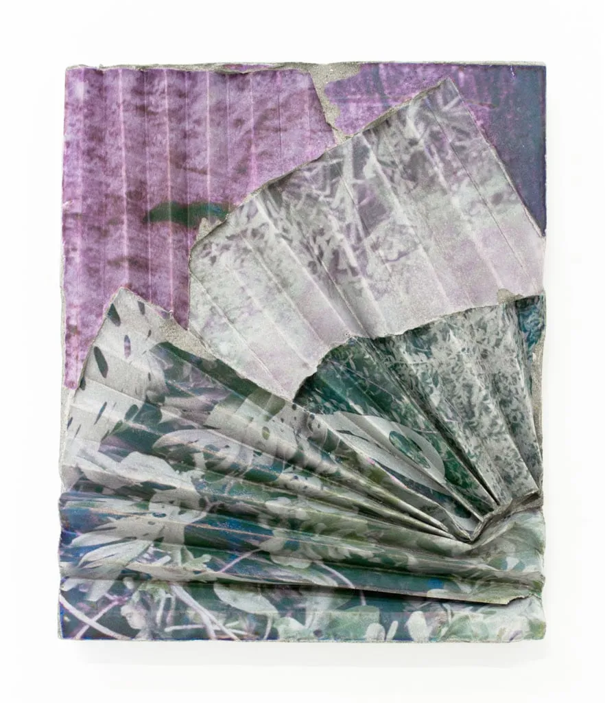 Letha Wilson, Hawaii Utah Concrete Ripple (Scissors & Leaves), 2016