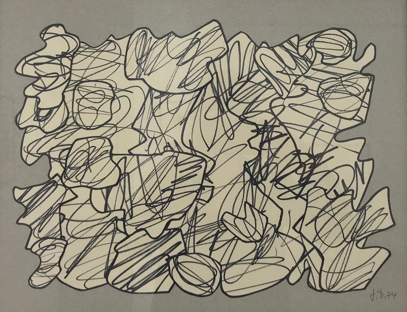 Jean DUBUFFET Récit XI 32 x 42 cm