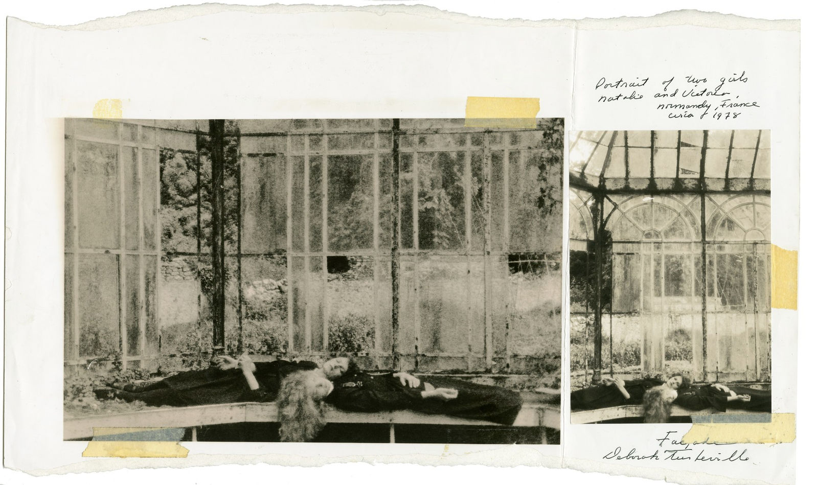 Deborah TURBEVILLE, Portrait of two girls Natalia and Victoria, Normandy, France, for Façade, 1978