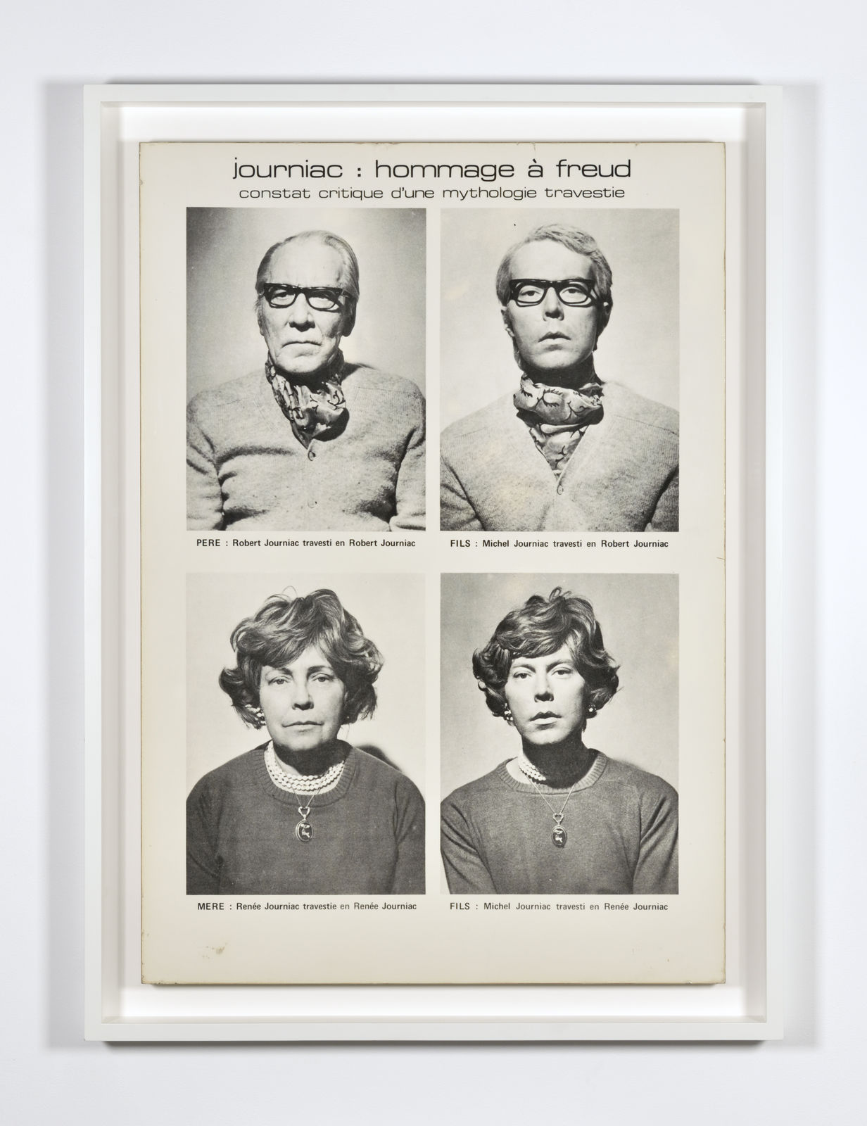 Michel Journiac, Hommage à Freud - Constat critique d'une mythologie travestie, 1972