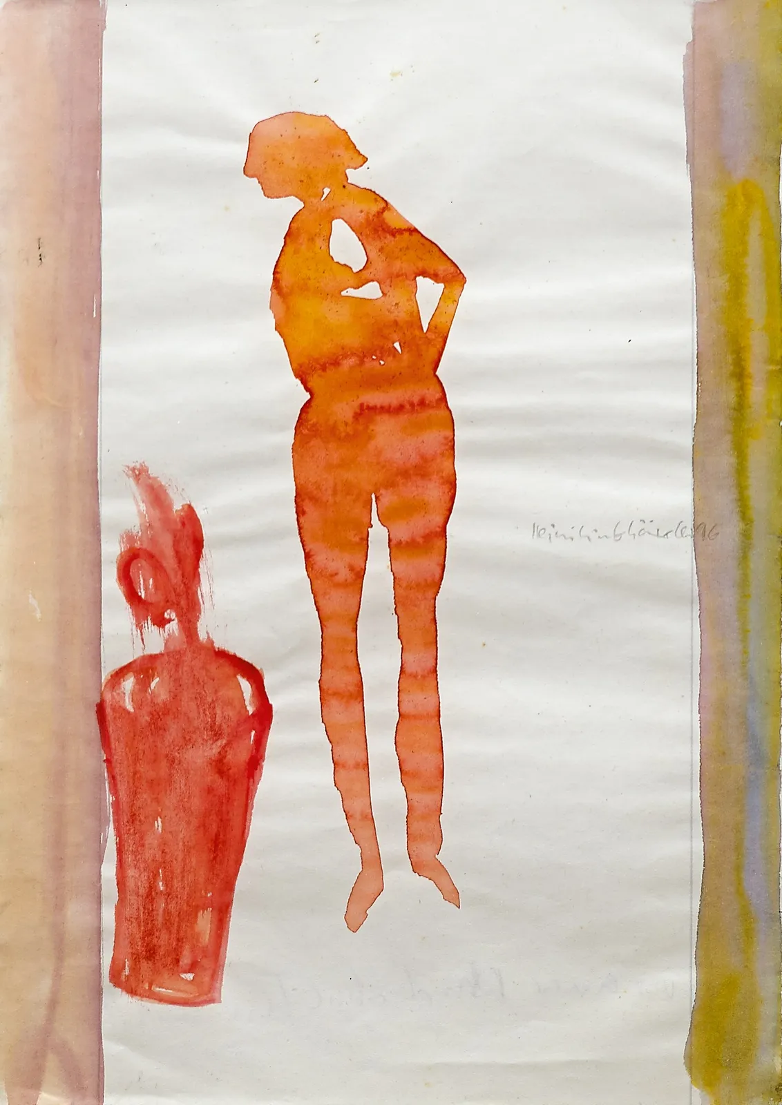 Heini Linkshänder, Frau mit Vase, um 1990