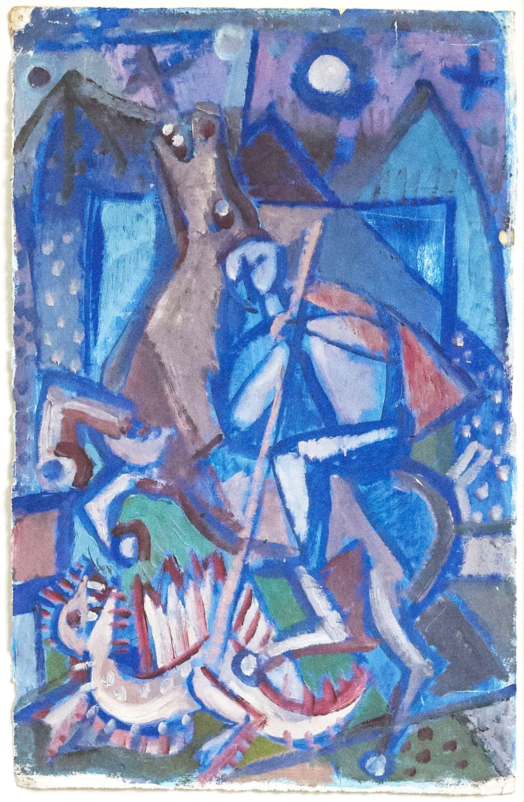 Eduard Bargheer, St. Georg und der Drache , um 1940
