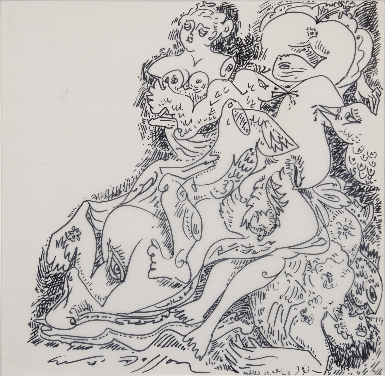 André Masson, Jeux d'oiseaux, c. 1965