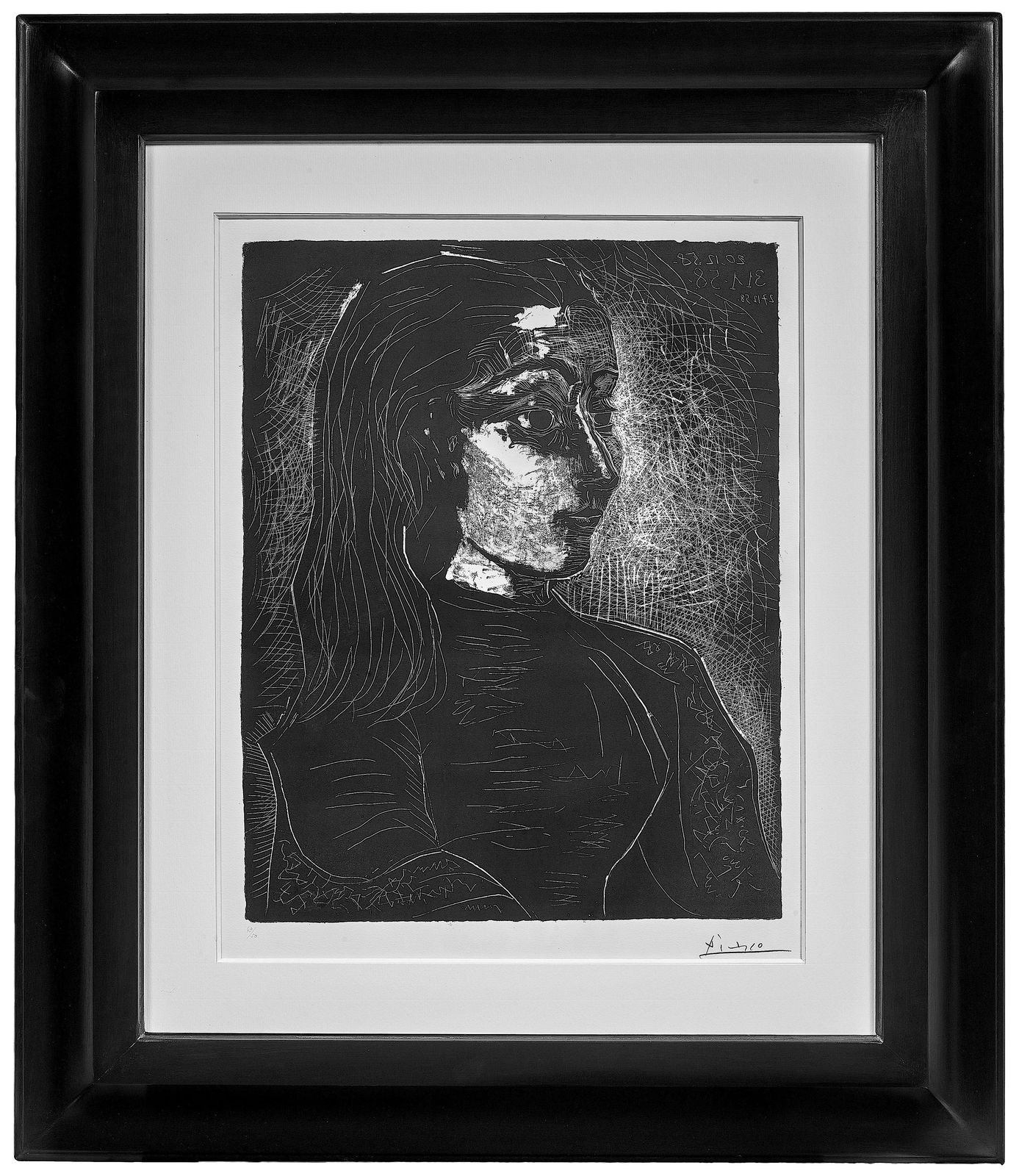 Pablo Picasso, Jacqueline de profil à droite, 1958