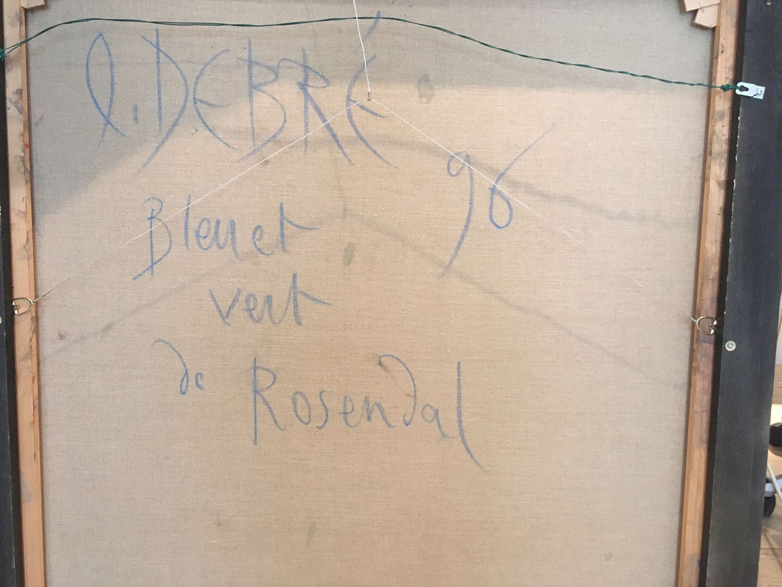 Olivier Debré, Bleu et vert de Rosendal, 1996