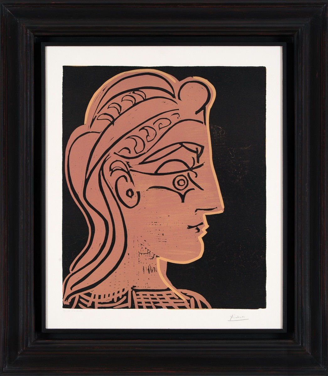 Pablo Picasso, Tête de femme de profil, 1959