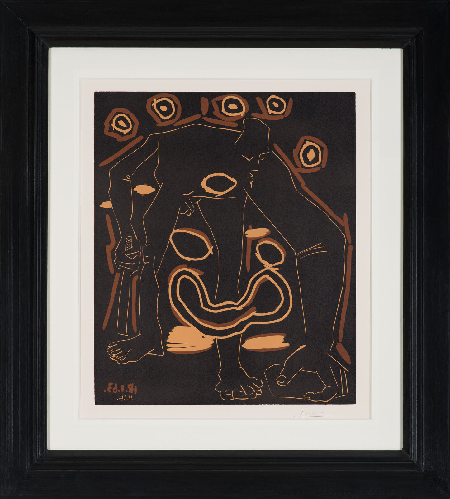 Pablo Picasso, Homme au Bâton/Le Vieux Bouffon, 1963