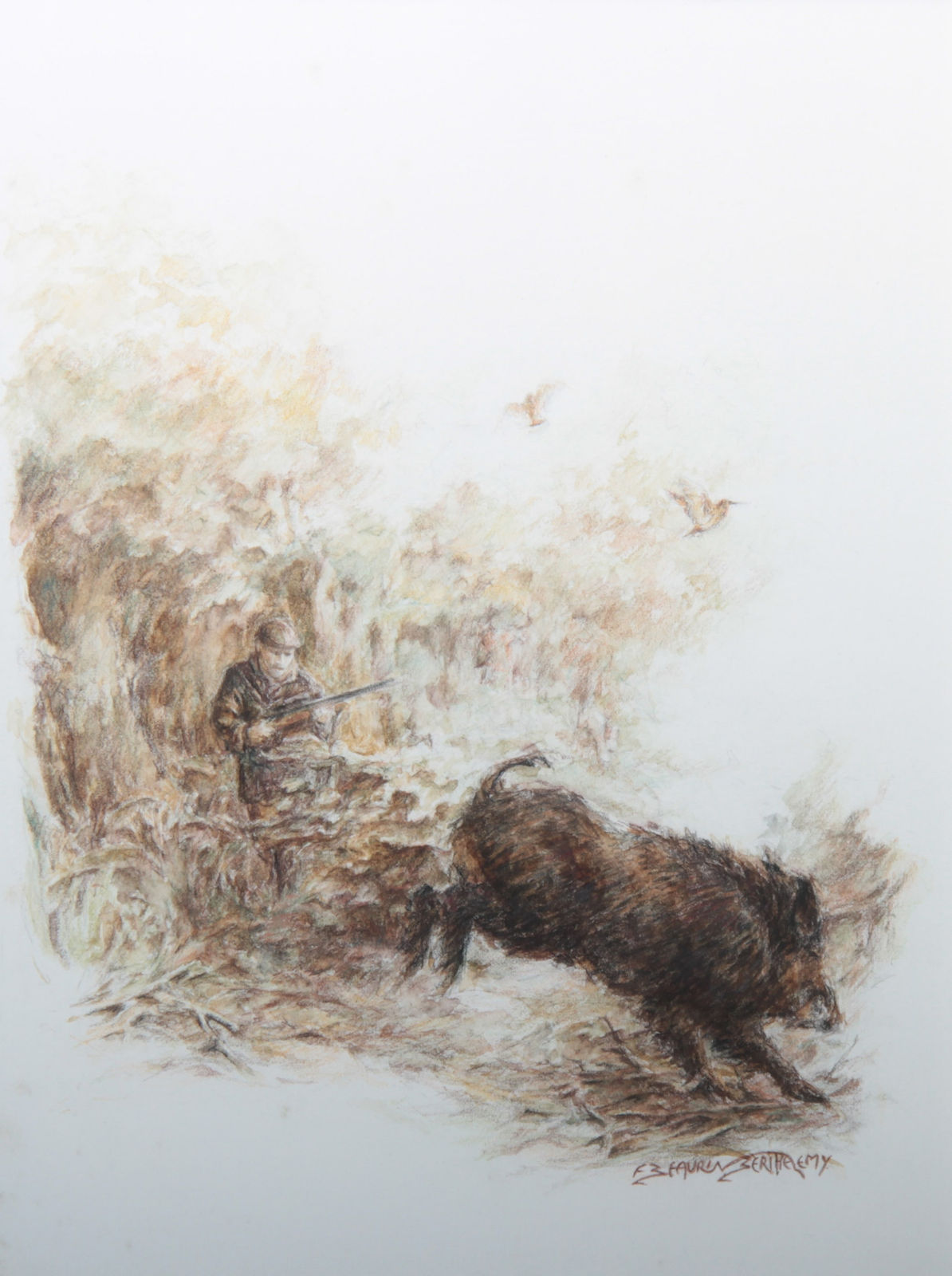 François Beaurin-Berthélemy, Le saut du layon (Sanglier)